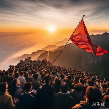 泰山升旗壮美震撼