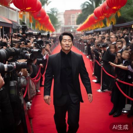 娱乐圈变幻无常,于和伟红毯蹒跚